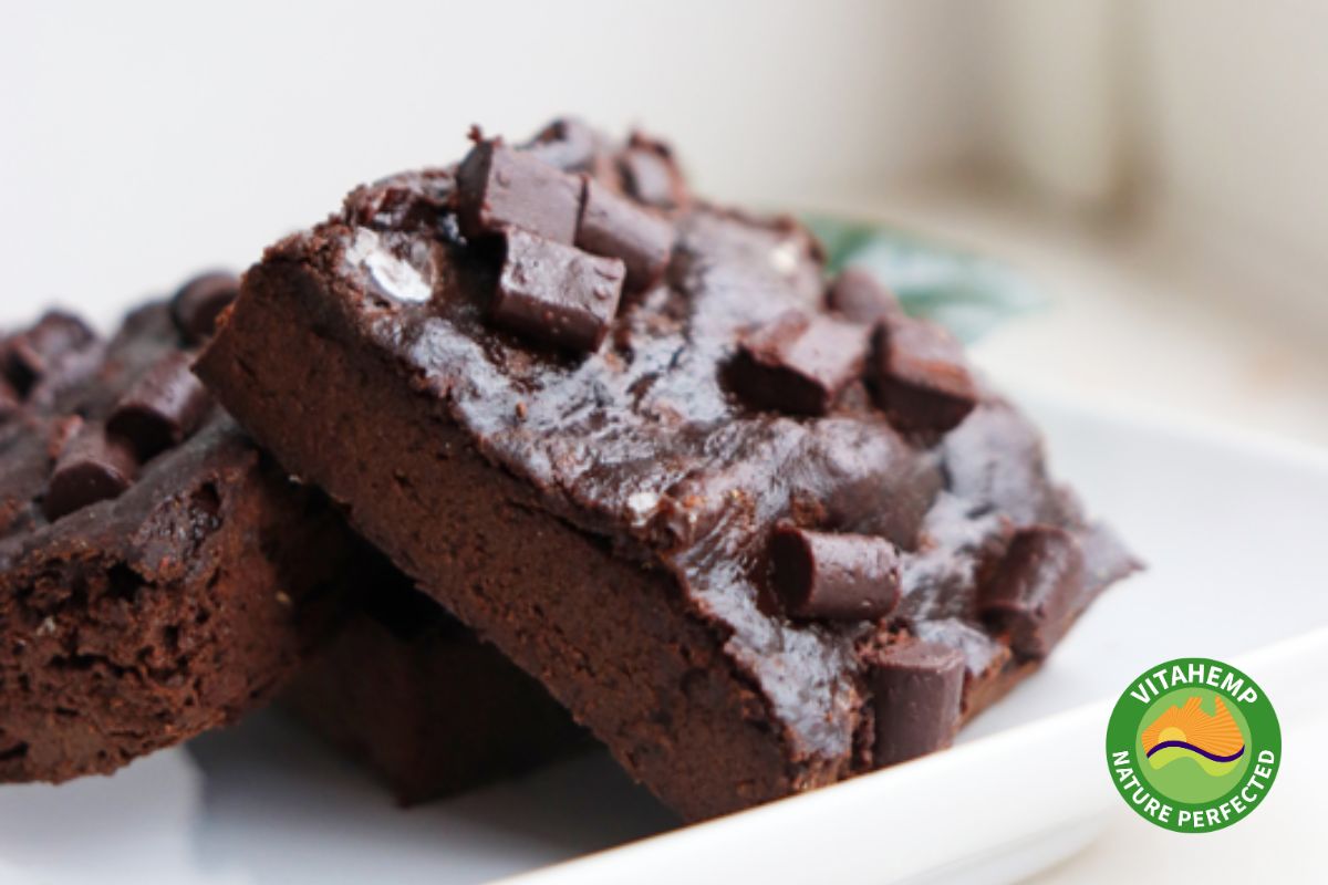 Hemp cocoa brownies