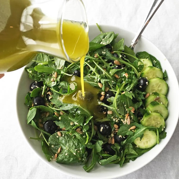 Hemp oil salad dressing