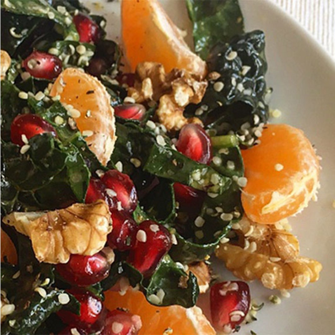 Pomegranate & Kale Christmas Salad
