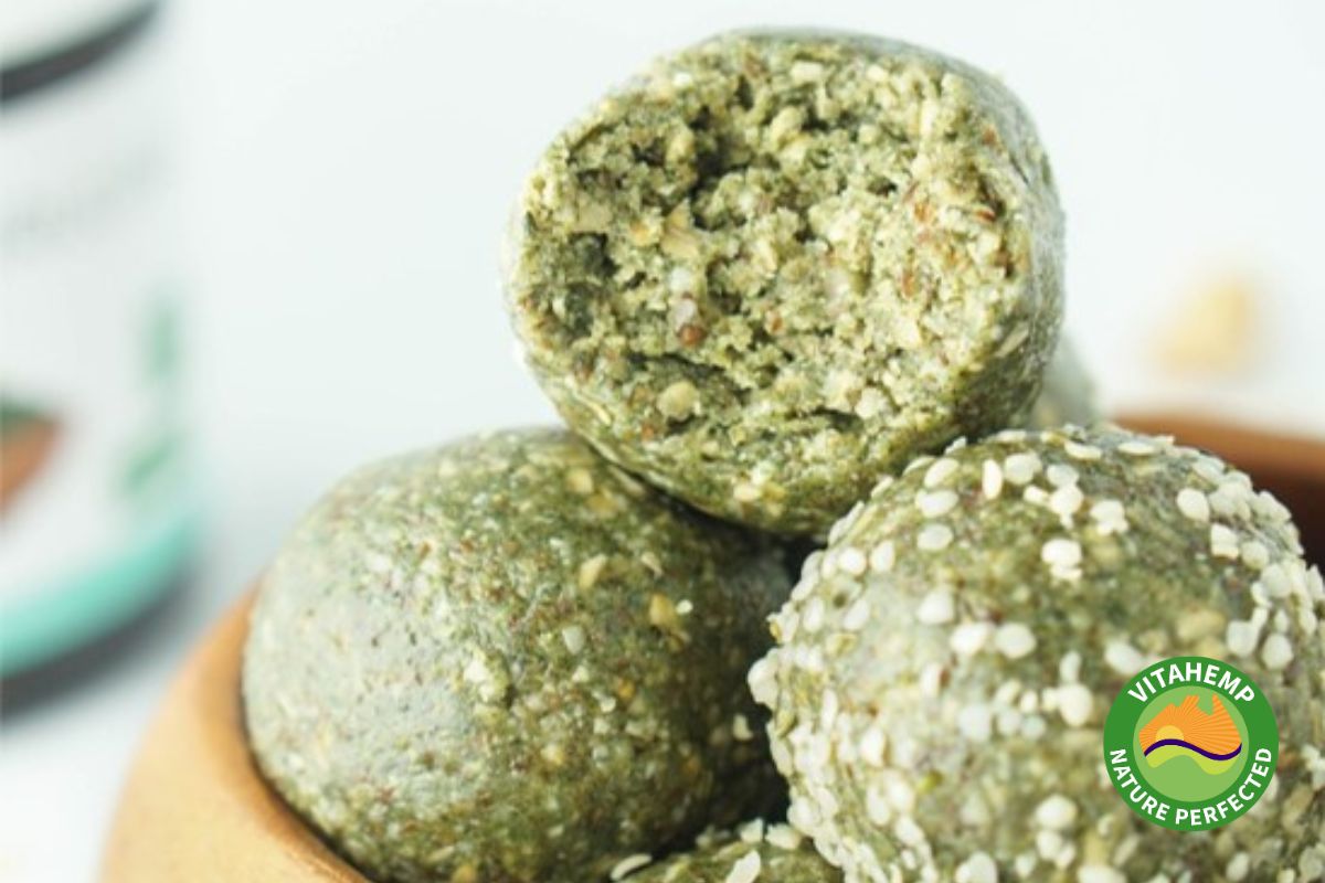 Spirulina Hemp Seed Energy Bites