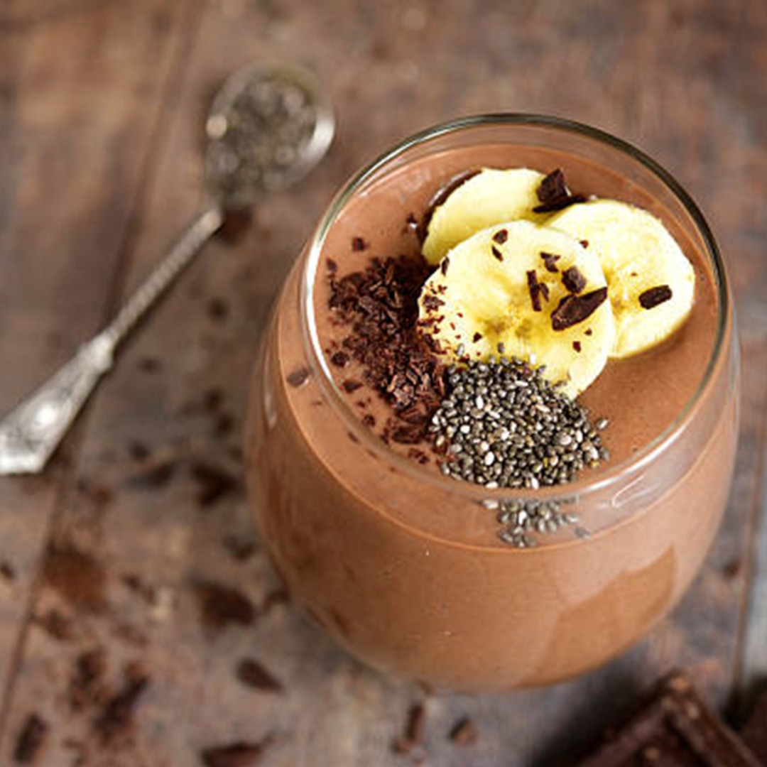 Vegetarian chocolate smoothie