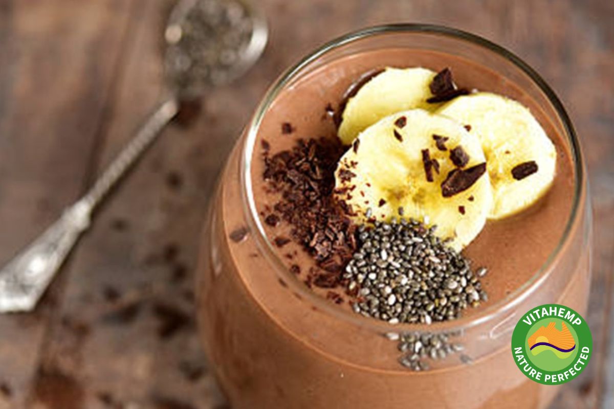 Vegetarian chocolate smoothie