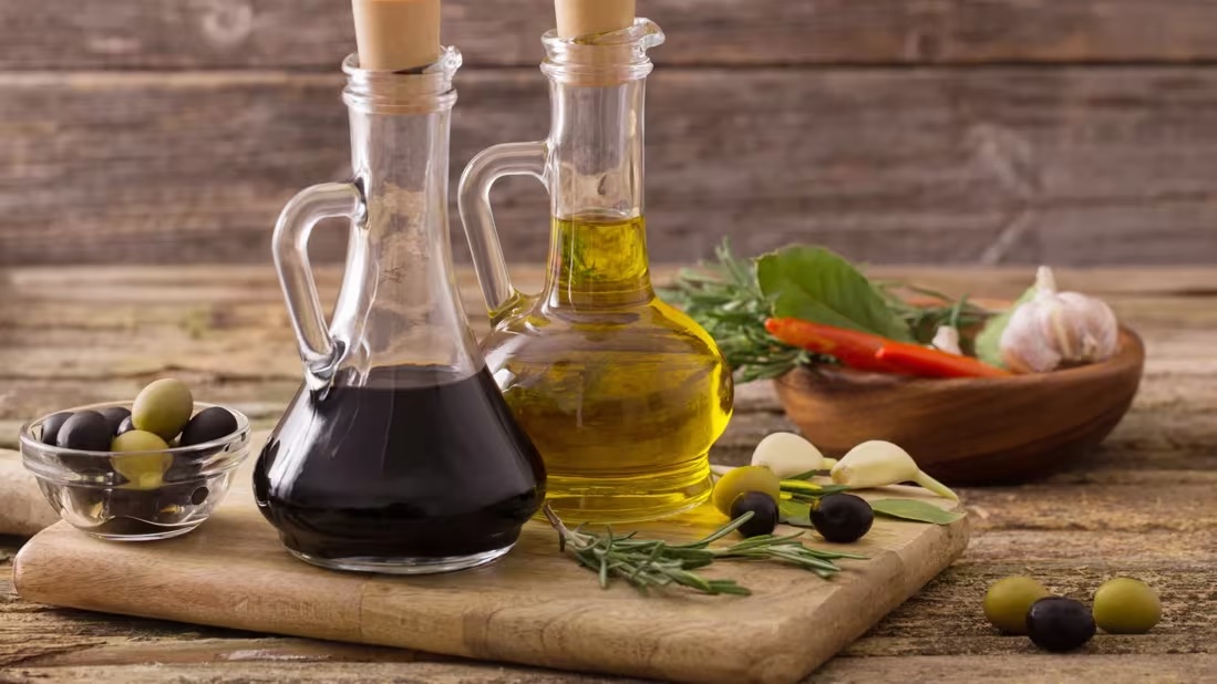 vinegar and oil